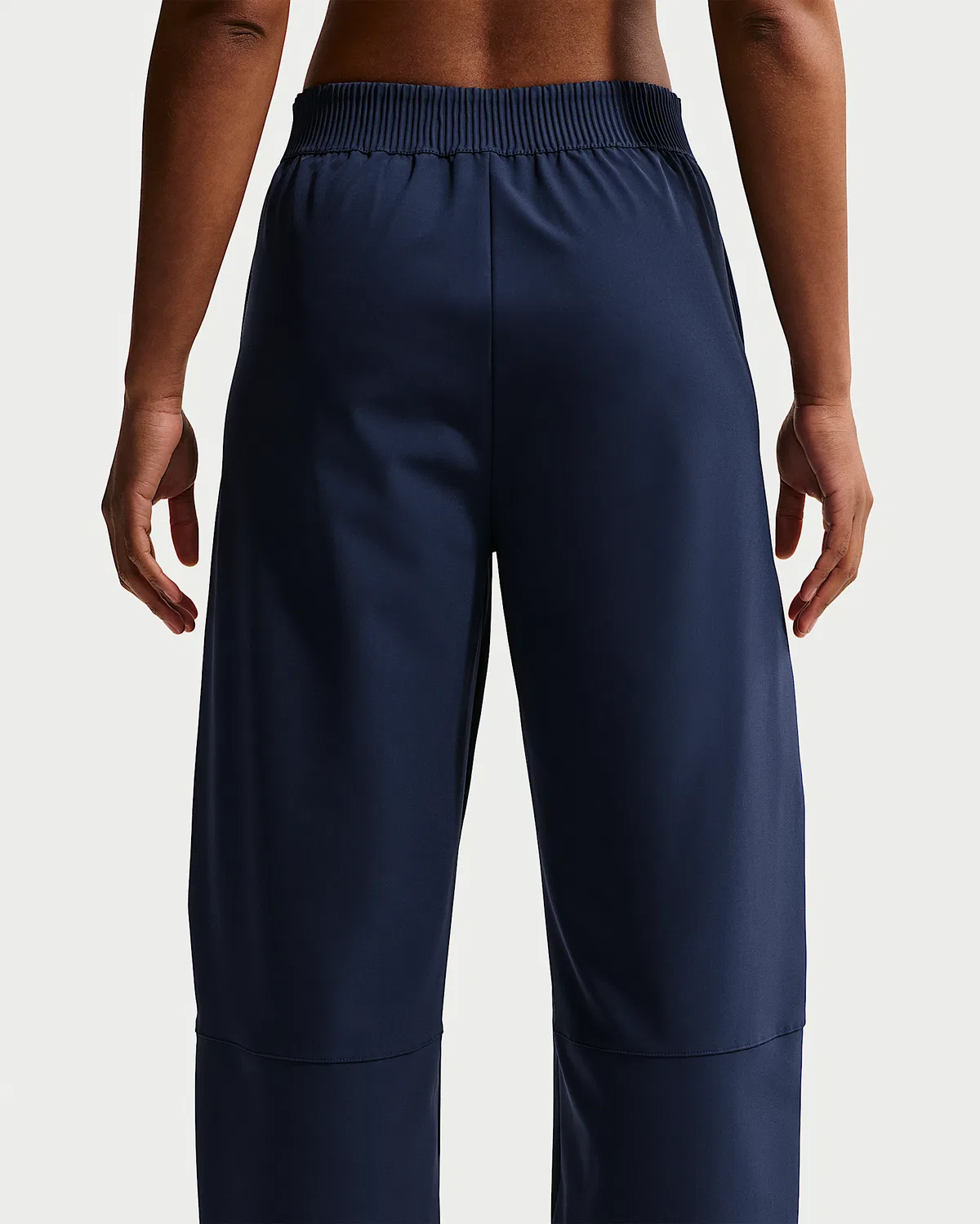 Женские штаны Nike 24.7 PerfectStretch Dri-FIT с высокой посадкой, свободного кроя, Midnight Navy/Dark Obsidian — фото 3