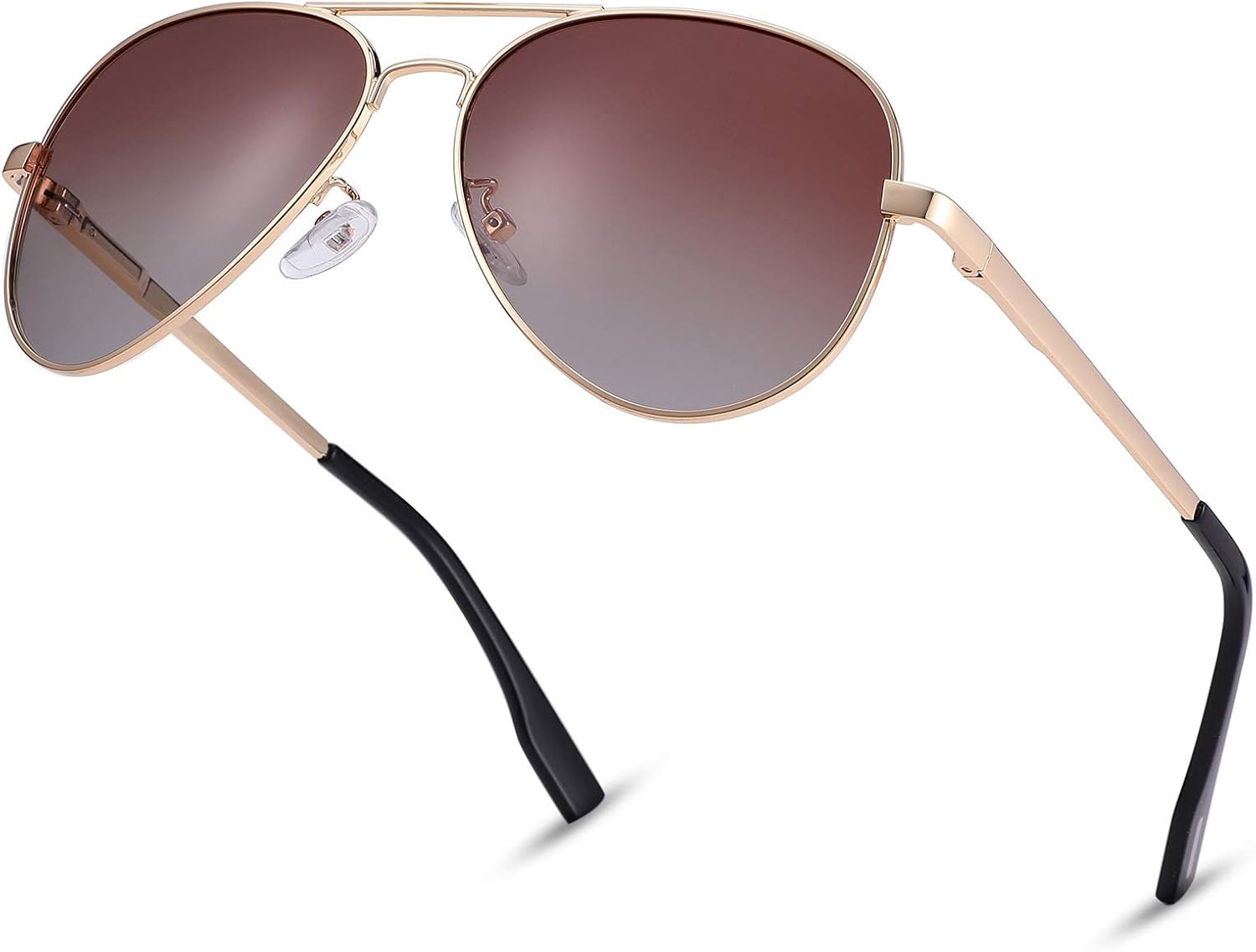 

Поляризованные солнцезащитные очки-авиаторы NULOOQ Extra Small для женщин, мужчин, подростков и детей с маленьким лицом, диаметр линз 52 мм и 58 мм, B9* Gold/Gradient Brown