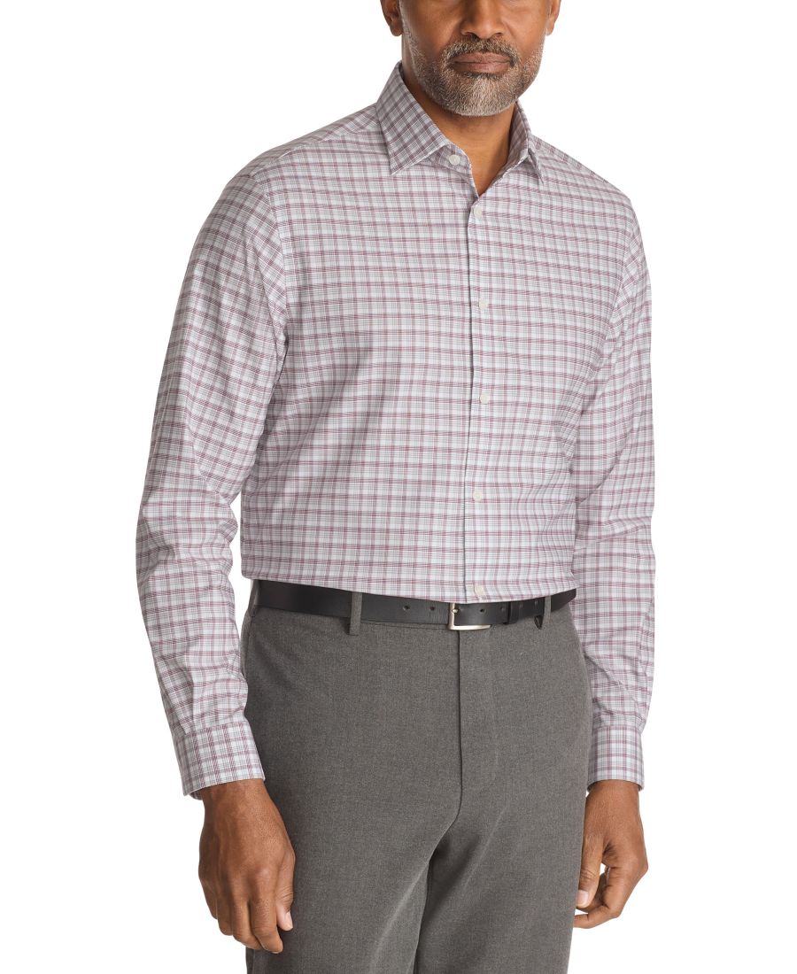 

Мужская комфортная эластичная рубашка без складок, стандартного кроя Michael Kors, Wine Multi