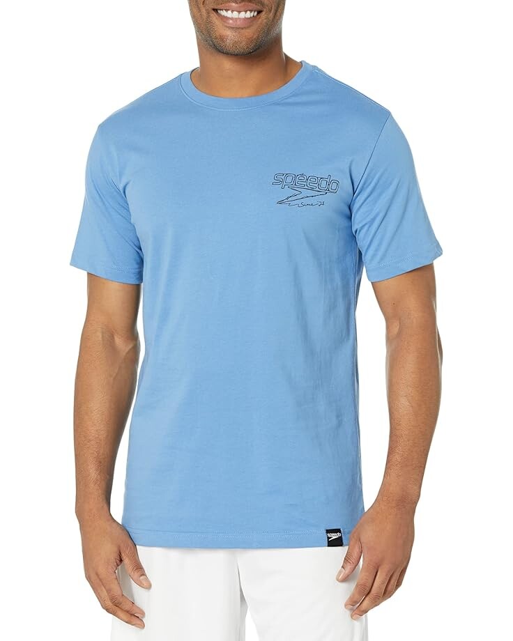 

Пляжная футболка Speedo Graphic Swim Tee, синий