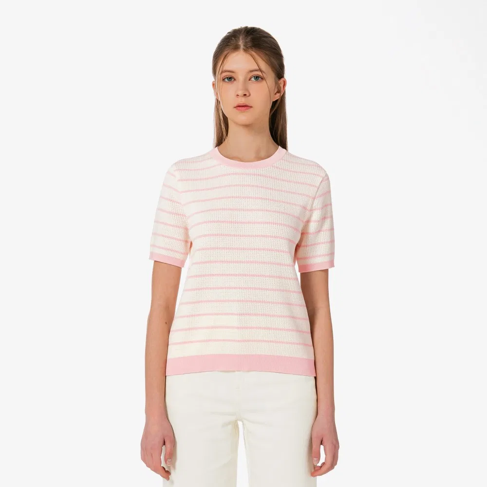 Свитер Lacoste Ажурный, светло-розовый