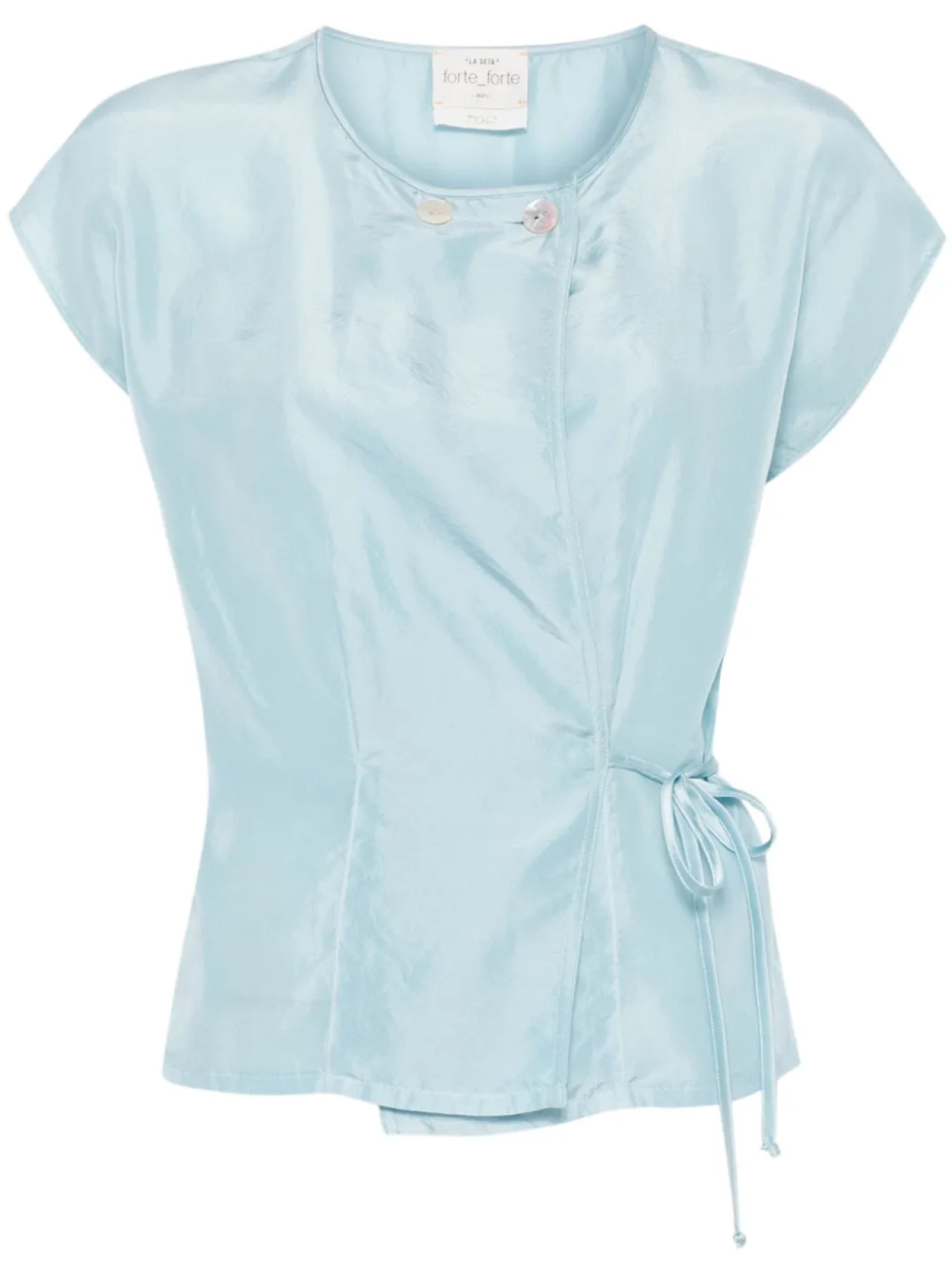 

Блузка с запахом Forte Forte, синий