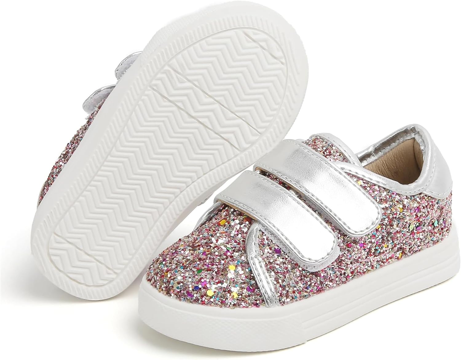 

Кроссовки для малышей и маленьких девочек Felix Flora, спортивные сникерсы, принцесса, повседневные блестящие туфли Felix & Flora, мультиколор