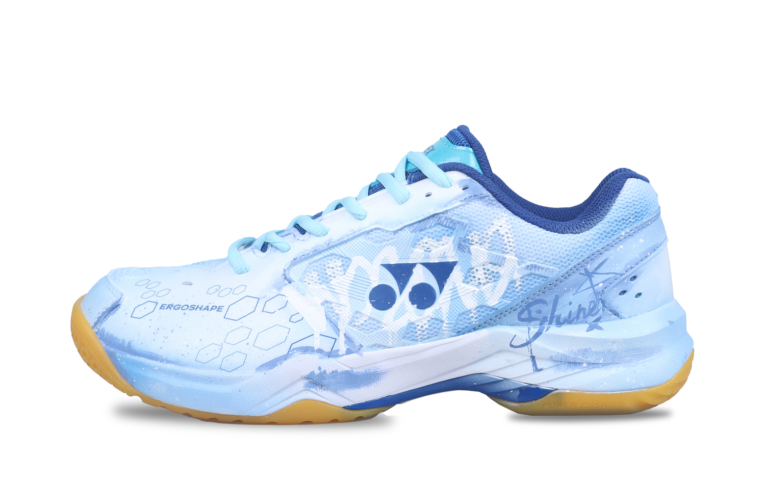 Yonex Ударопрочные легкие низкие кроссовки для бадминтона Power Cushion Support, унисекс, синий — фото 3
