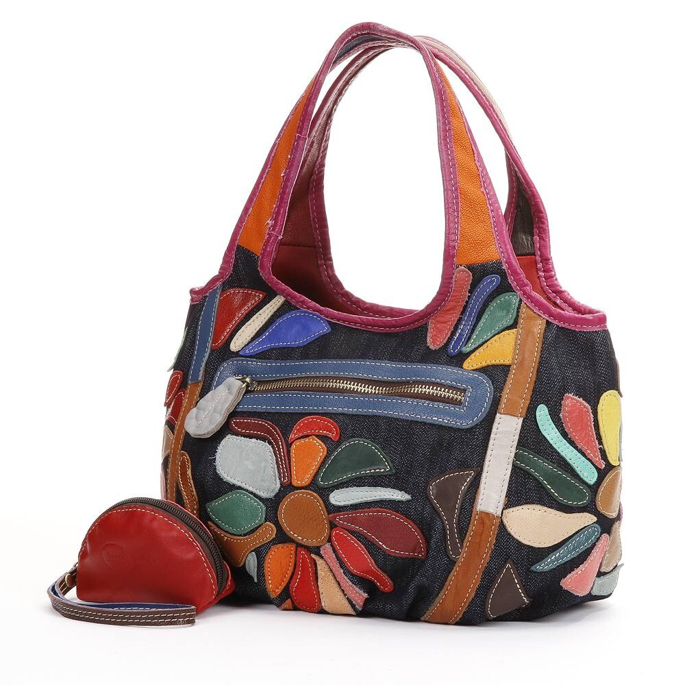 

Ameri Кожаная мини-кожаная сумка Avie Ameri Leather, цвет Rainbow