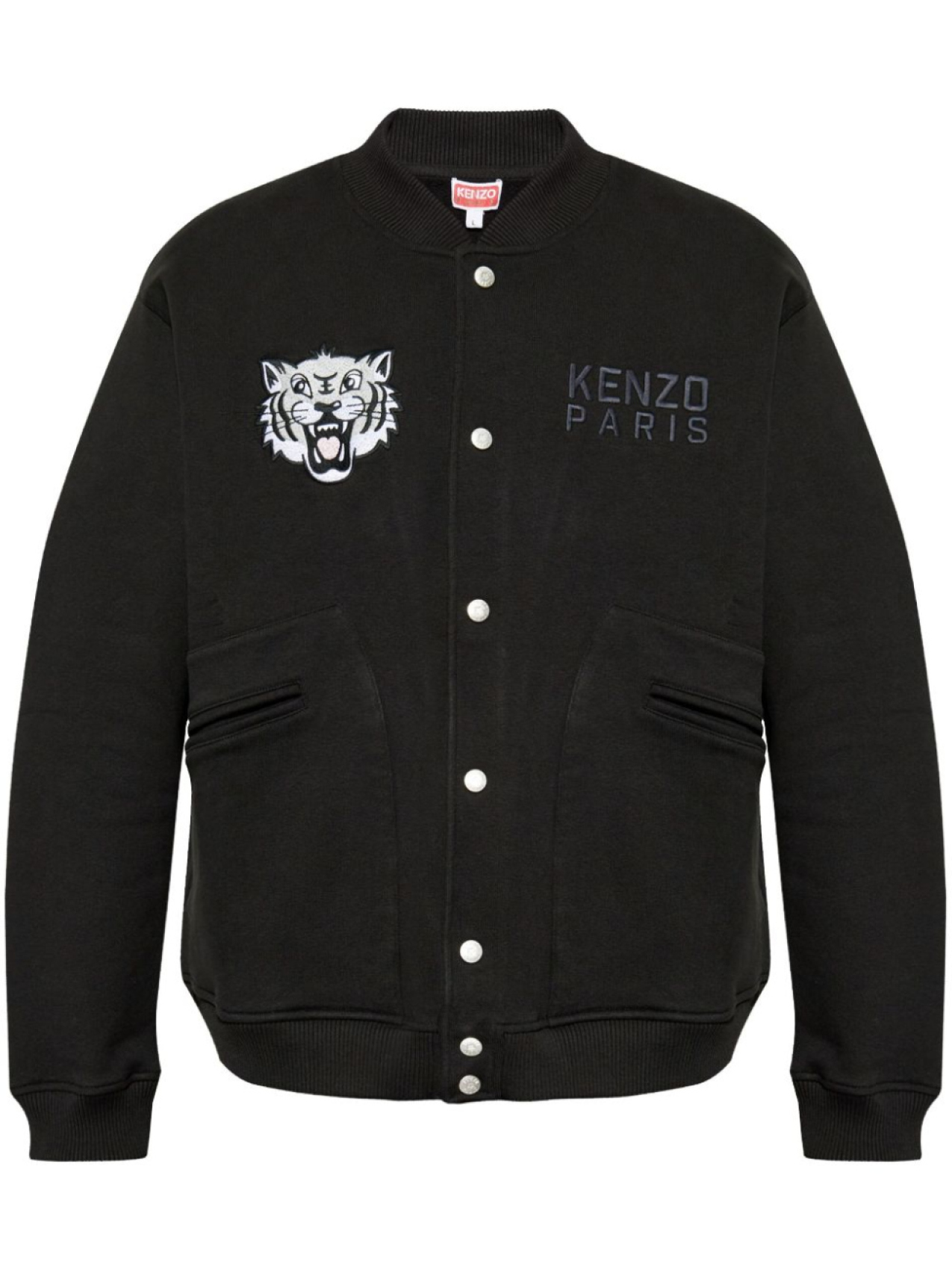 

Kenzo куртка с вышивкой Tiger, черный