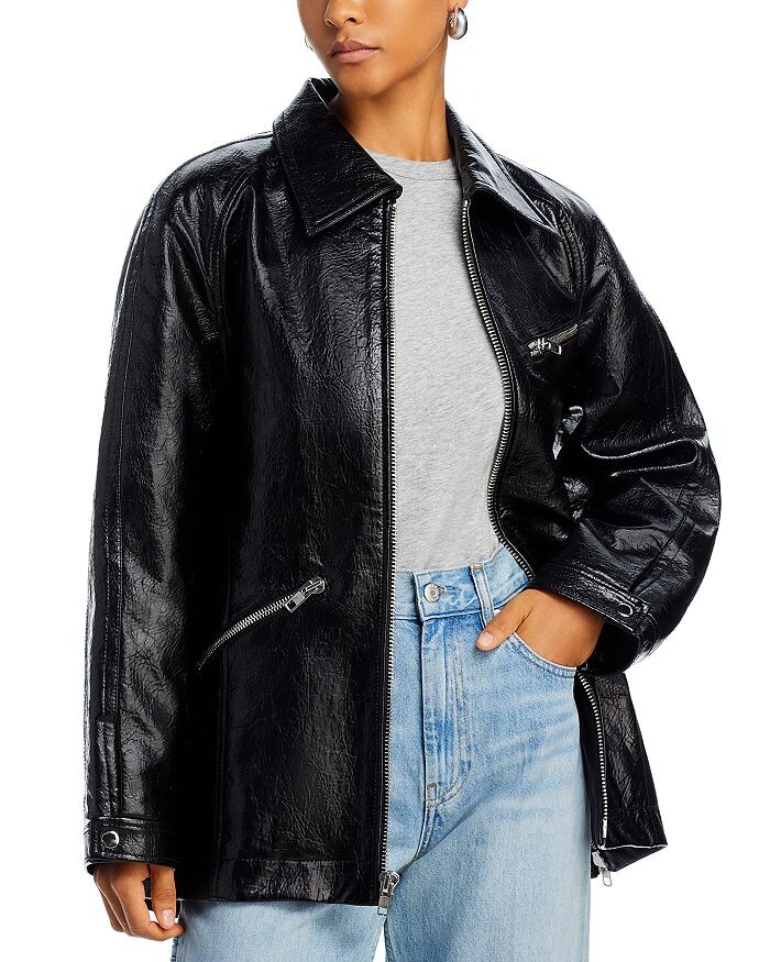 

Куртка ранчо из искусственной кожи 3.1 Phillip Lim, черный