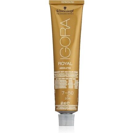 

Ir Absolutes 7-50 Натуральная краска для волос Medium Blonde Gold 60 мл, Schwarzkopf