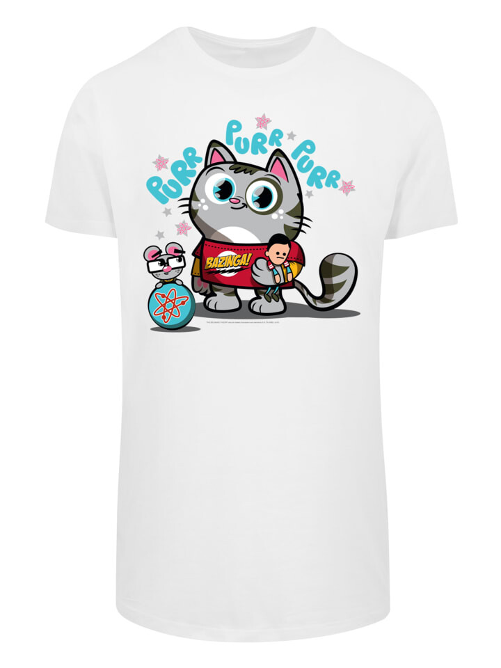 

Футболка F4NT4STIC Big Bang Theory Bazinga Kitty, белый