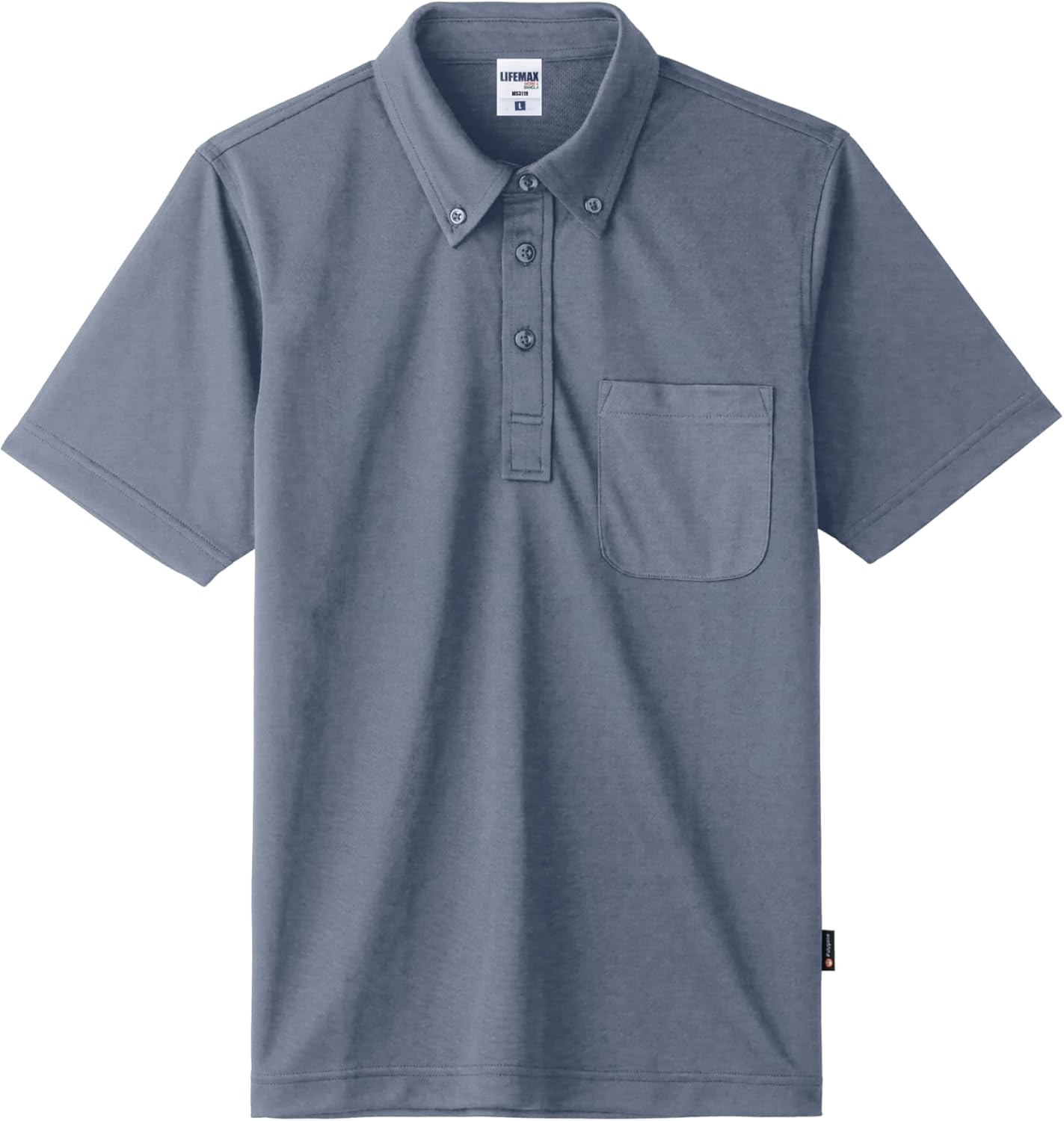 

Рубашка-поло LIFEMAX 4,3 унции, на пуговицах, с покрытием Polygiene, унисекс, для взрослых, темно-синий