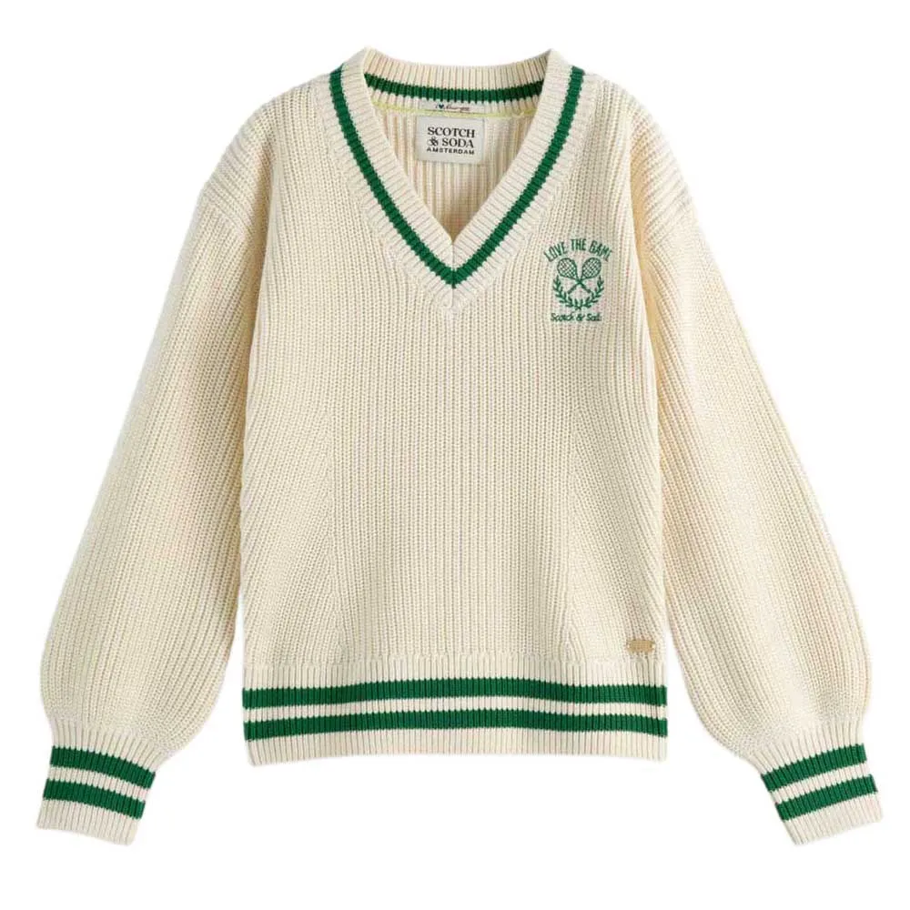 

Свитер Scotch & Soda 180214 v neck, бежевый
