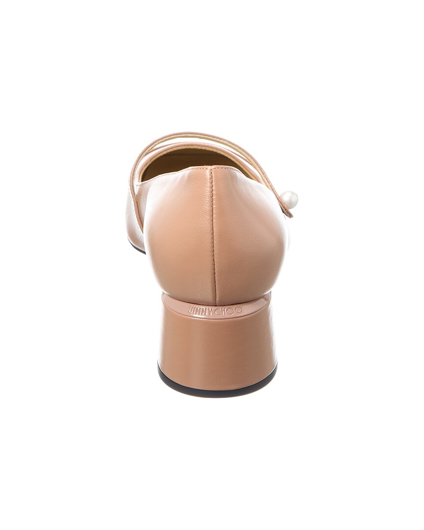 Туфли-лодочки Jimmy Choo Elisa 45 из кожи и лака, розовый — фото 3