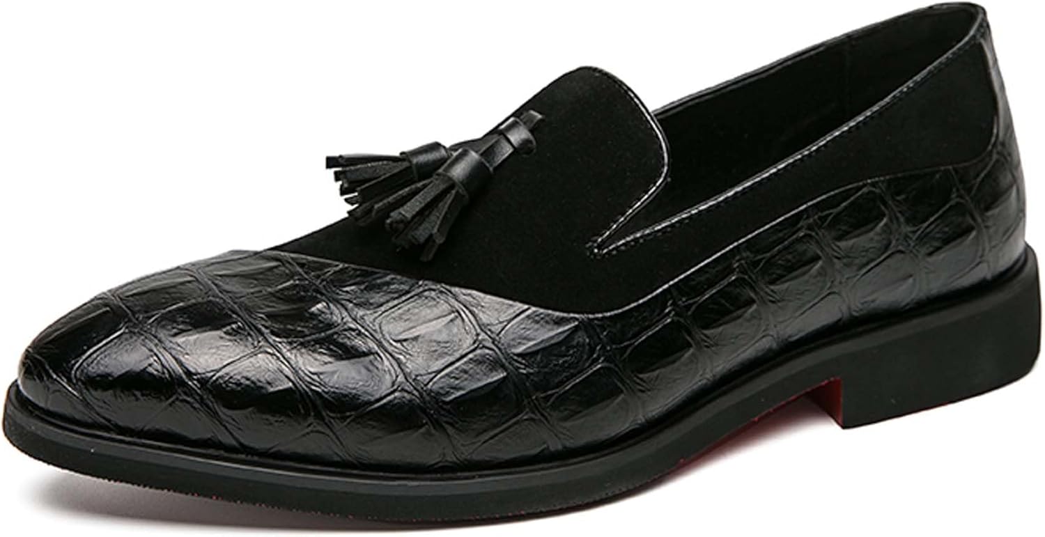 

Мужские пенни-лоаферы Модные туфли с контрастной цветовой гаммой Городской деловой повседневный стиль Формальная обувь Противоскользящие для ходьбы и вождения Офисная униформа Банкетные и свадебные костюмы Кожаная обувь Generic, черный