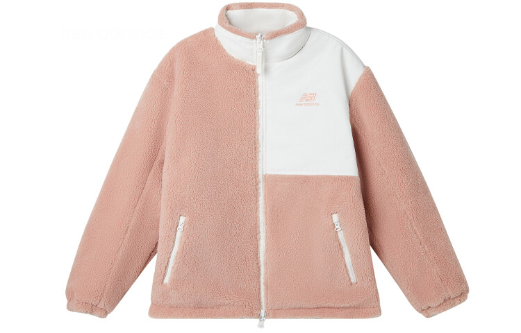 

Бархатная куртка унисекс розового цвета New Balance, розовый