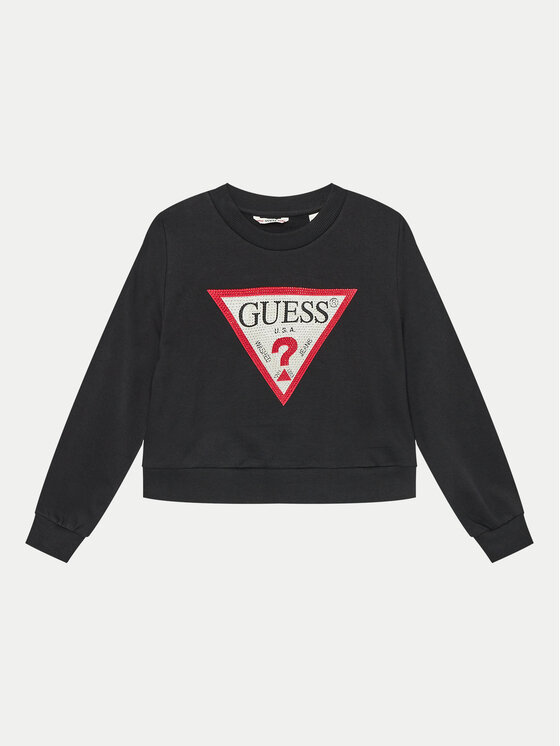 

Свитшот classic fit J4YQ22 KA6R3 Guess, черный