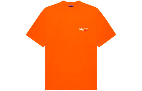Футболка Balenciaga Large Fit T-Shirt 'Fluo Orange', оранжевый — фото 2