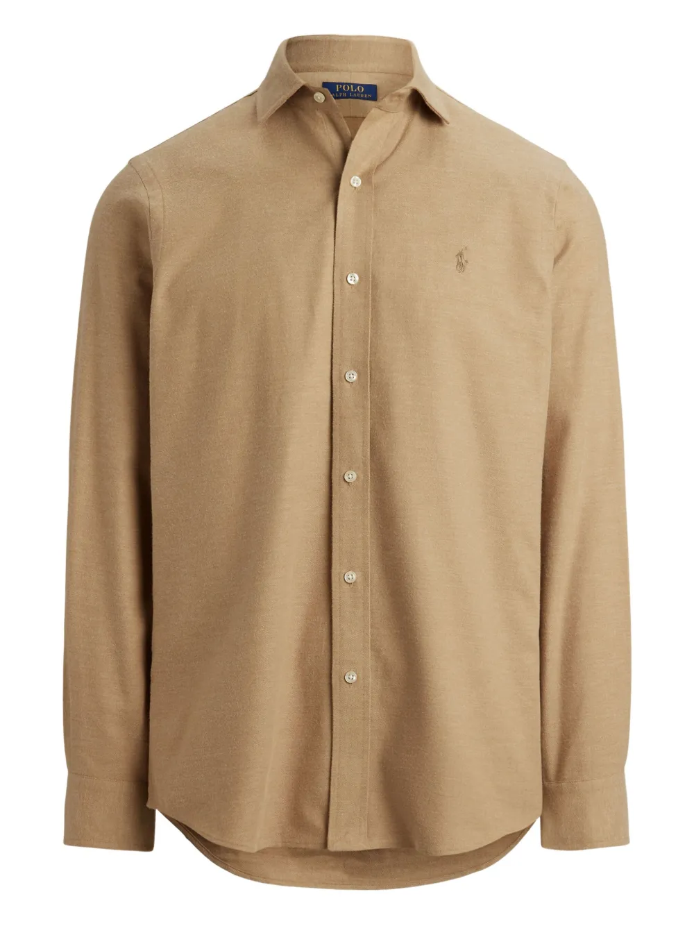 

Рубашка с вышитым логотипом POLO RALPH LAUREN, нейтральный
