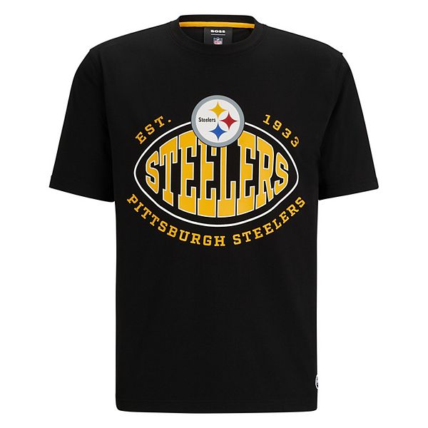 

Мужская черная футболка Pittsburgh Steelers Boss X Nfl