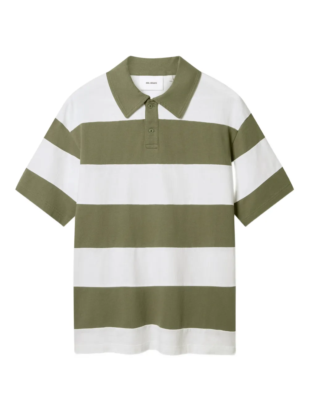 

Полосатое поло Axel Arigato, зеленый