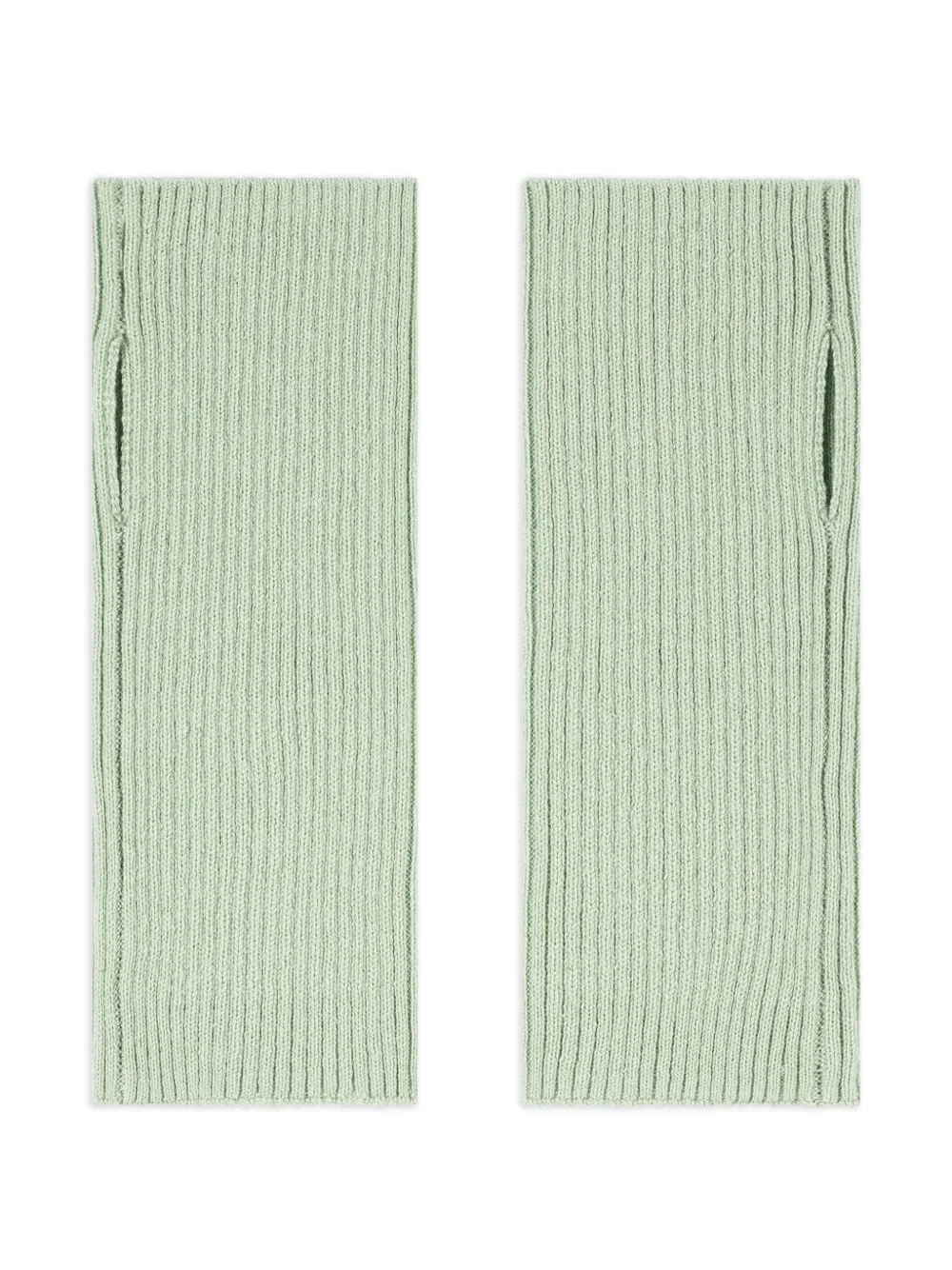 

Вязаные укороченные варежки Bompard, зеленый