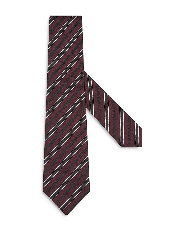 

Классический галстук из шелка и хлопка ZEGNA, красный