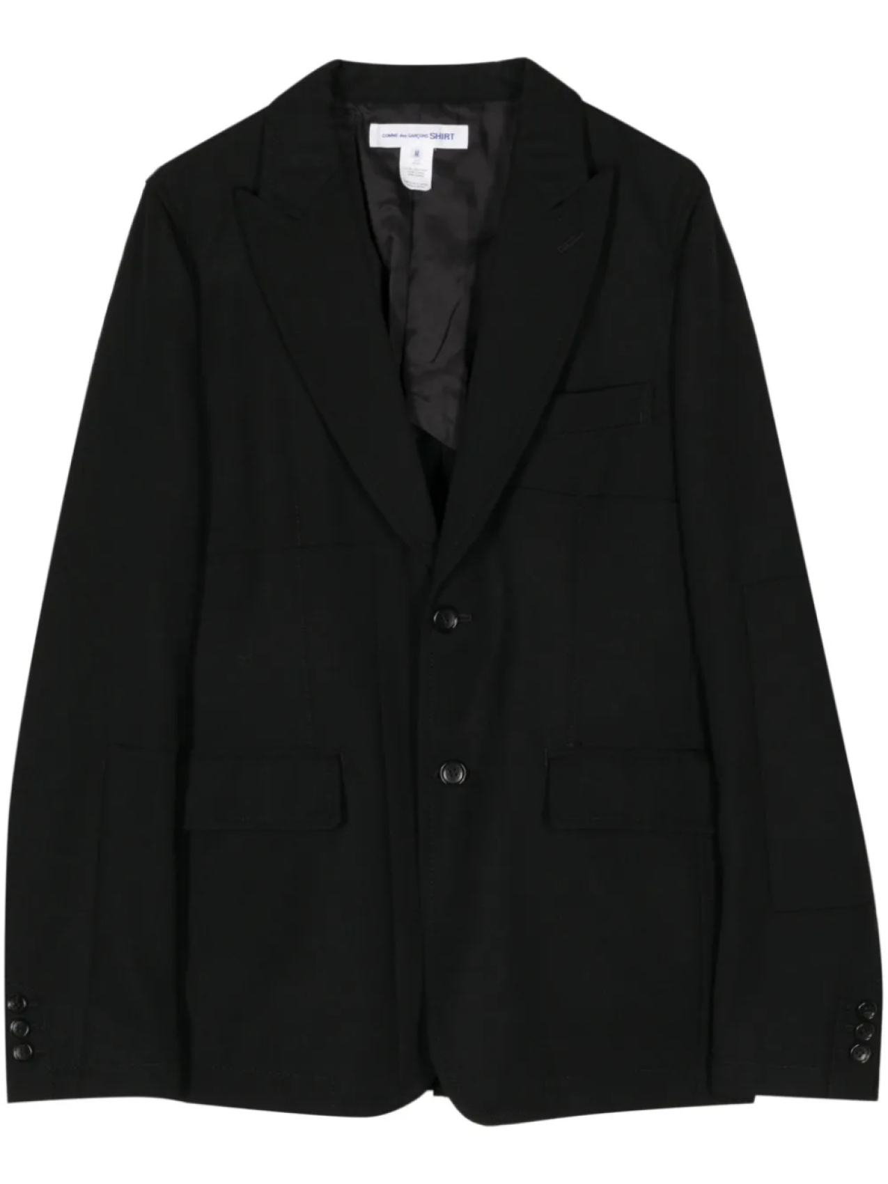 

Comme Des Garçons Shirt шерстяной однобортный пиджак, черный