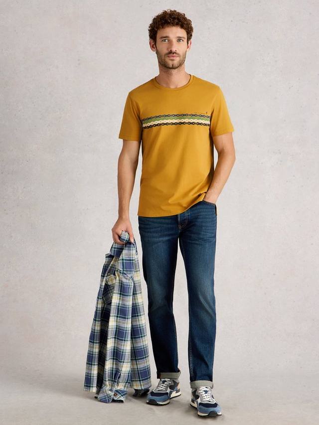 

Футболка Abersoch Chain с круглым вырезом из хлопка White Stuff