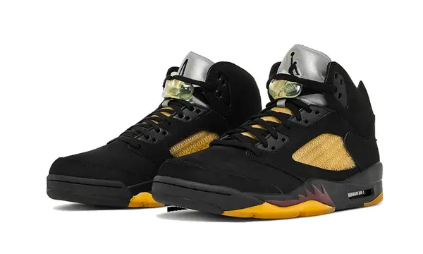 Кроссовки 5 ретро sp xa ma maniere Air Jordan, черный — фото 3