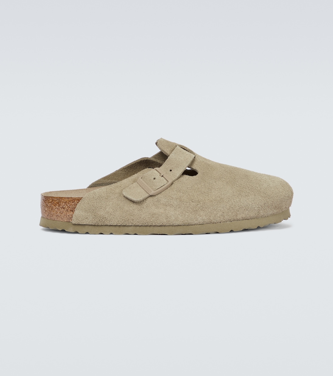 

Бостонские замшевые мюли Birkenstock, Faded Khaki