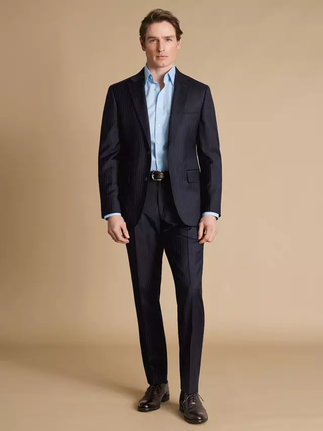 

Куртка Charles Tyrwhitt Slim Fit Wool Blend Suit, цвет french navy