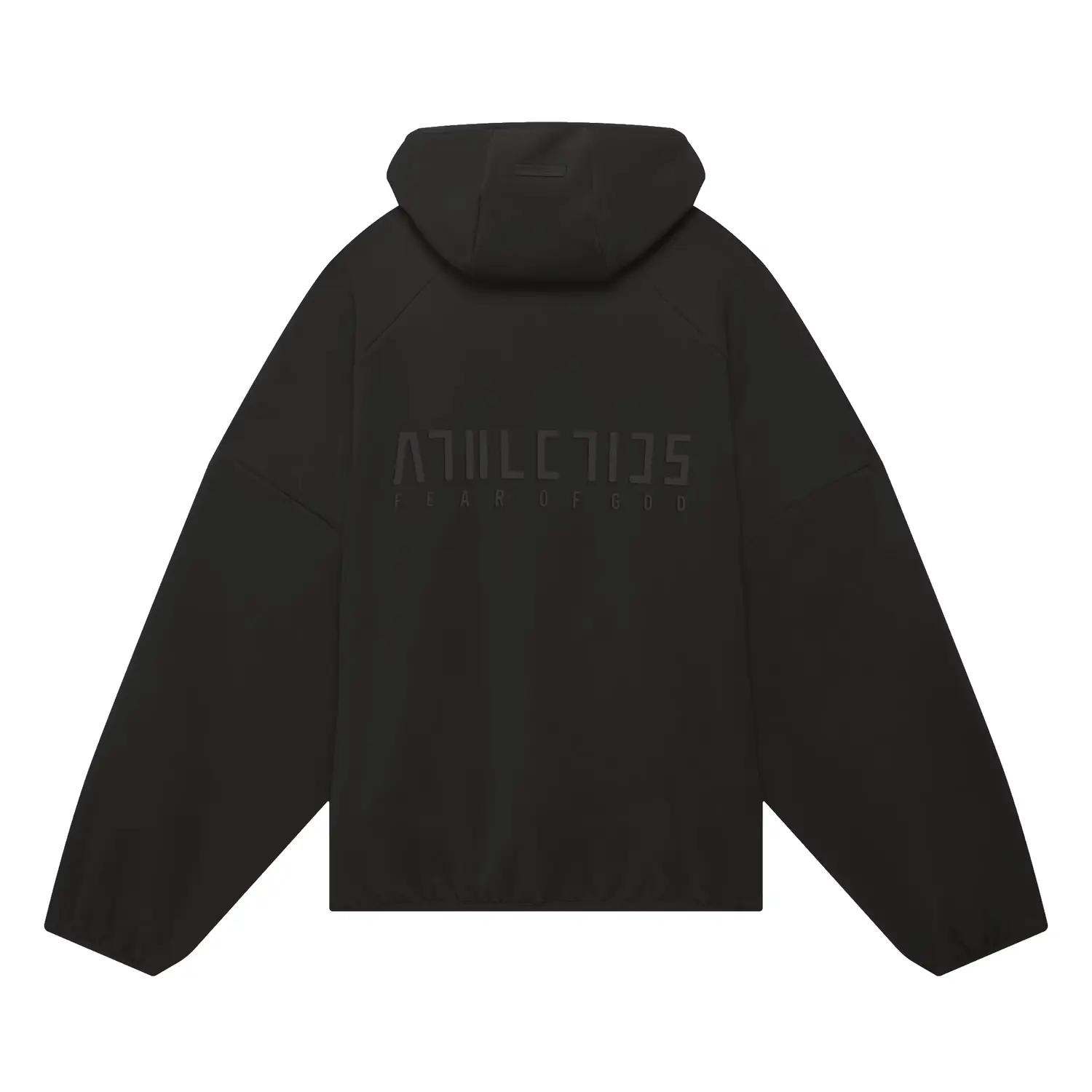 Толстовка Fear Of God Athletics FW25 SUEDE FLEECE HOODIE унисекс Adidas, черный — фото 3