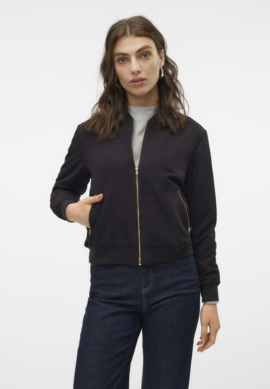 

Куртка-бомбер VMSUMMER Vero Moda, черный