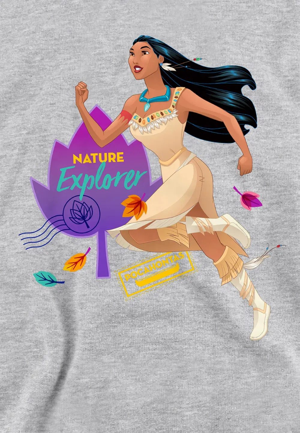 Детский худи Pocahontas Natural Explorer, Disney, серый — фото 2
