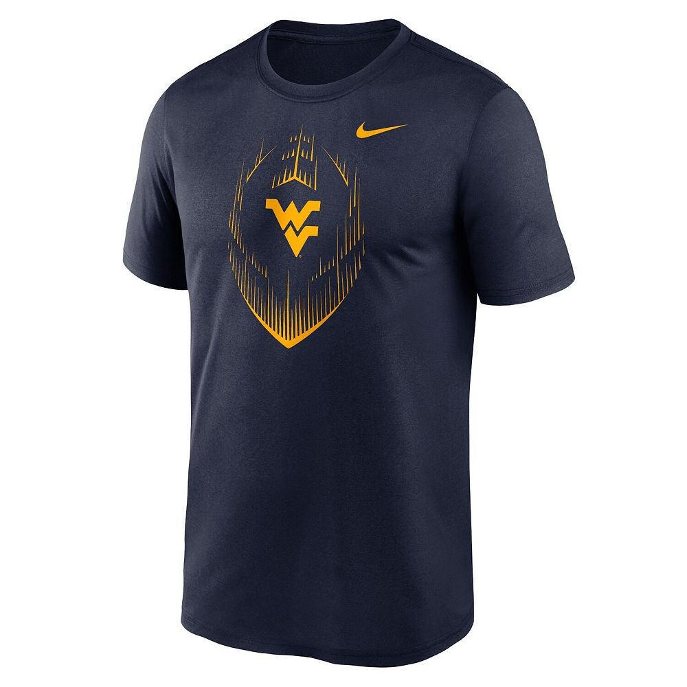 Мужская темно-синяя футболка Nike West Virginia Mountaineers Primetime Legend Icon Performance, цвет Wvu Navy — фото 3