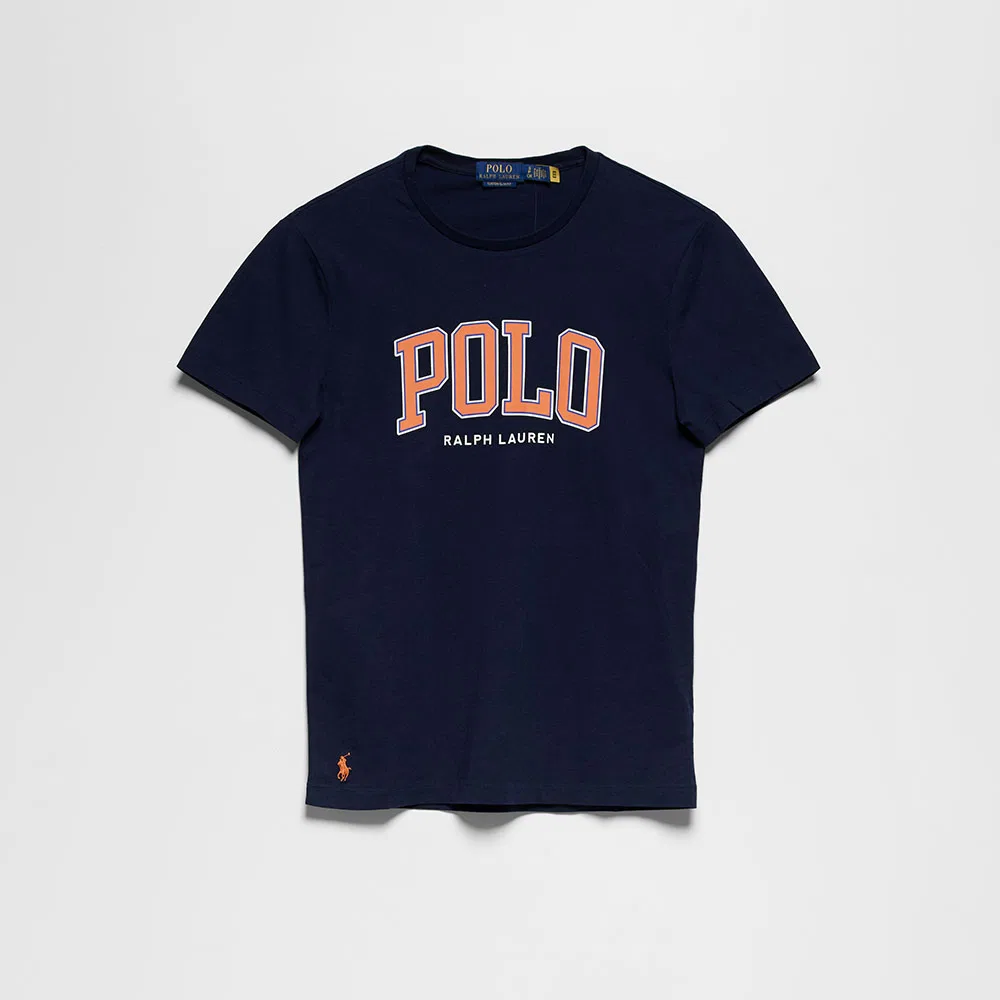 Мужская футболка Custom Slim Fit Logo Jersey тёмно-синяя от Polo Ralph Lauren