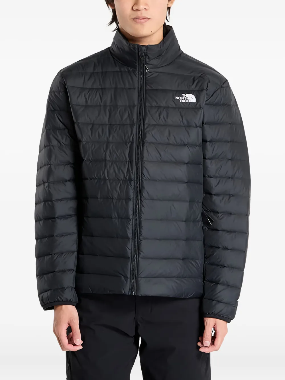 

Стеганая куртка с вышитым логотипом The North Face, черный