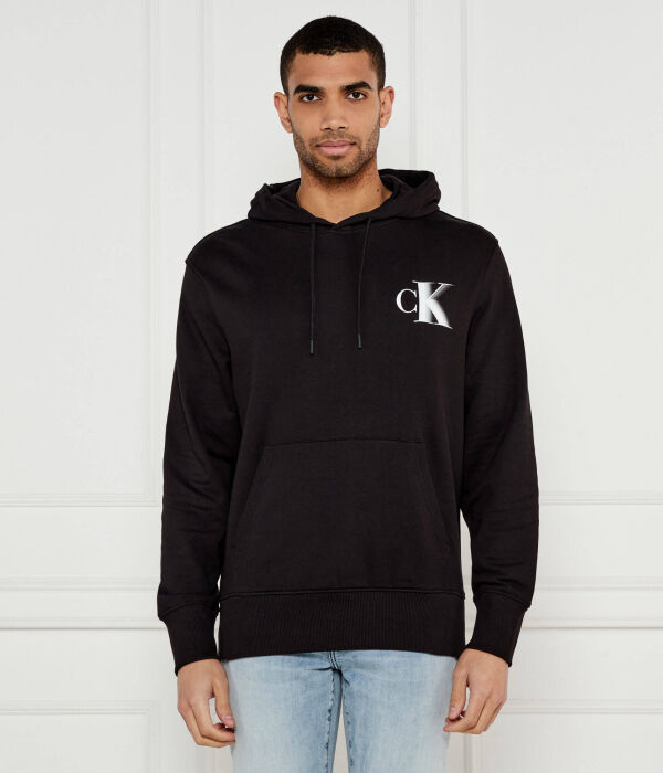 

Толстовка Calvin Klein Jeans с капюшоном, черный