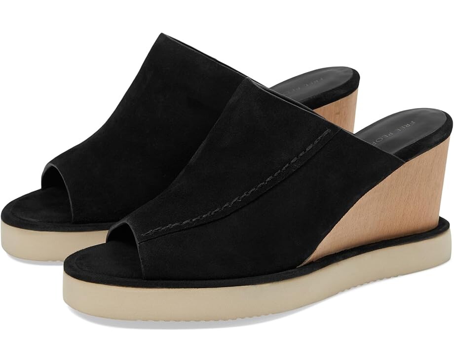 

Тапочки Free People Running In Wedges, черный