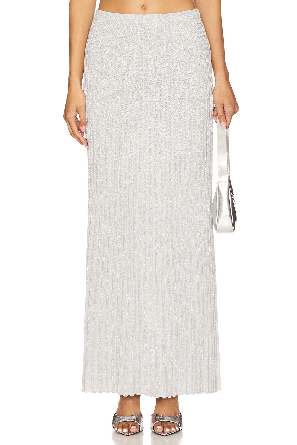 

Макси-юбка Spencer lurex с мелкими складками 525, glacier grey
