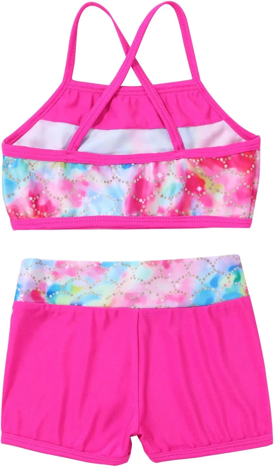 Спортивный костюм для девочек с пайетками HULIJA, Colorful Fish Scales — фото 4