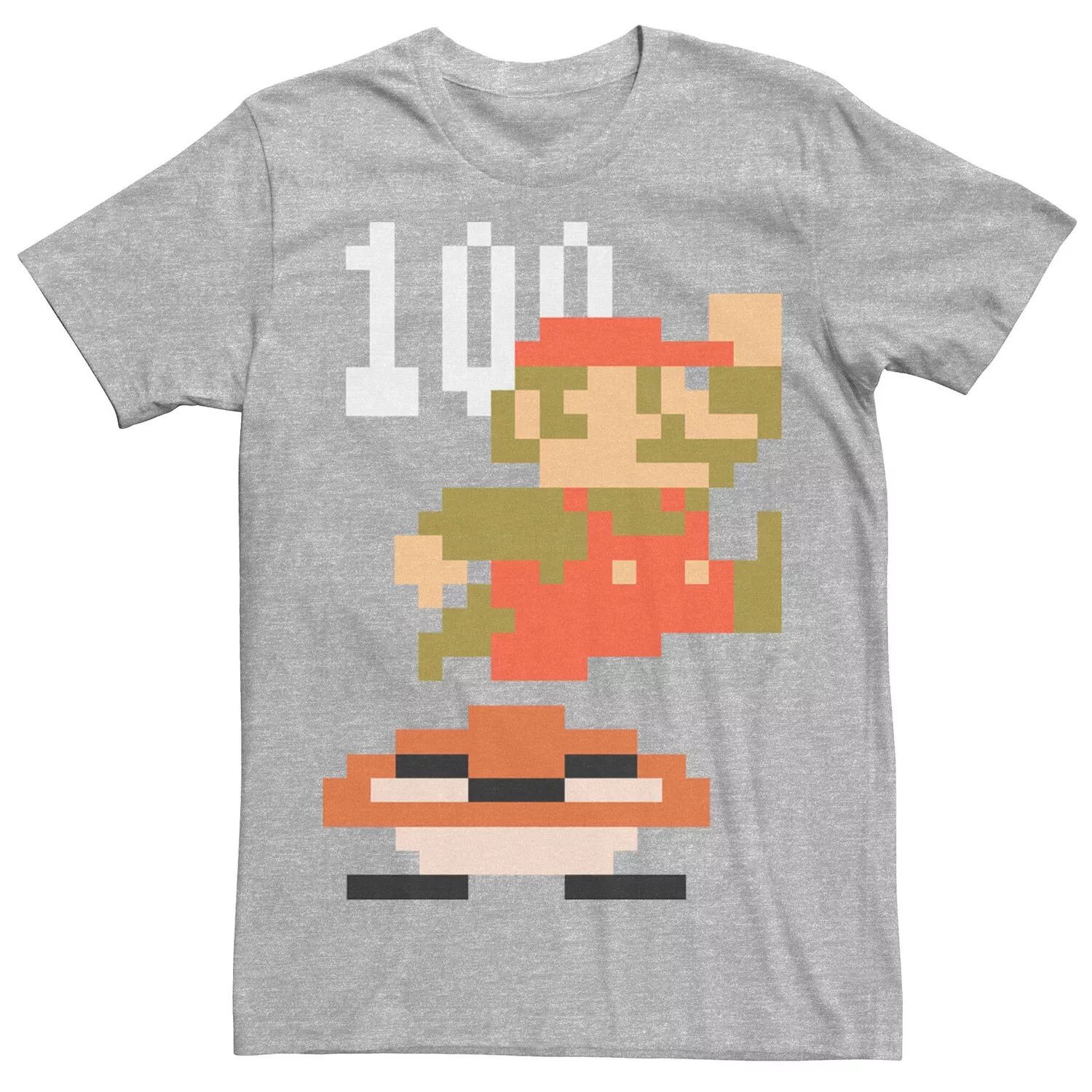 

Мужская футболка Nintendo Super Mario 8-bit Goomba Jump 100 Points Licensed Character