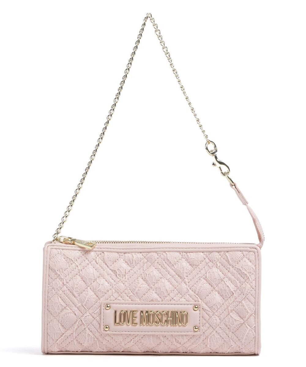 

Стеганая сумка через плечо из искусственной кожи, полиэстер Love Moschino, розовый