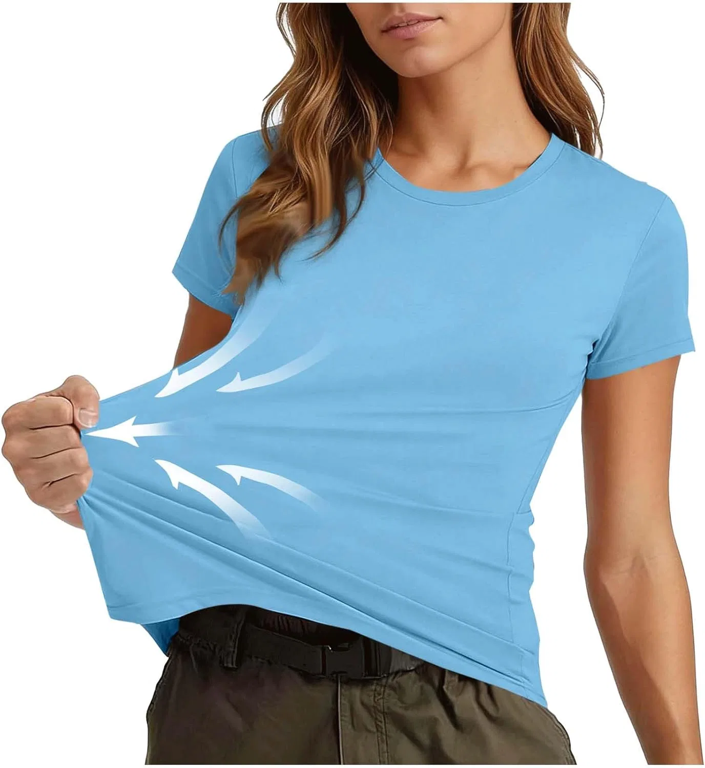 Футболка для активного отдыха Seamless, Light Blue