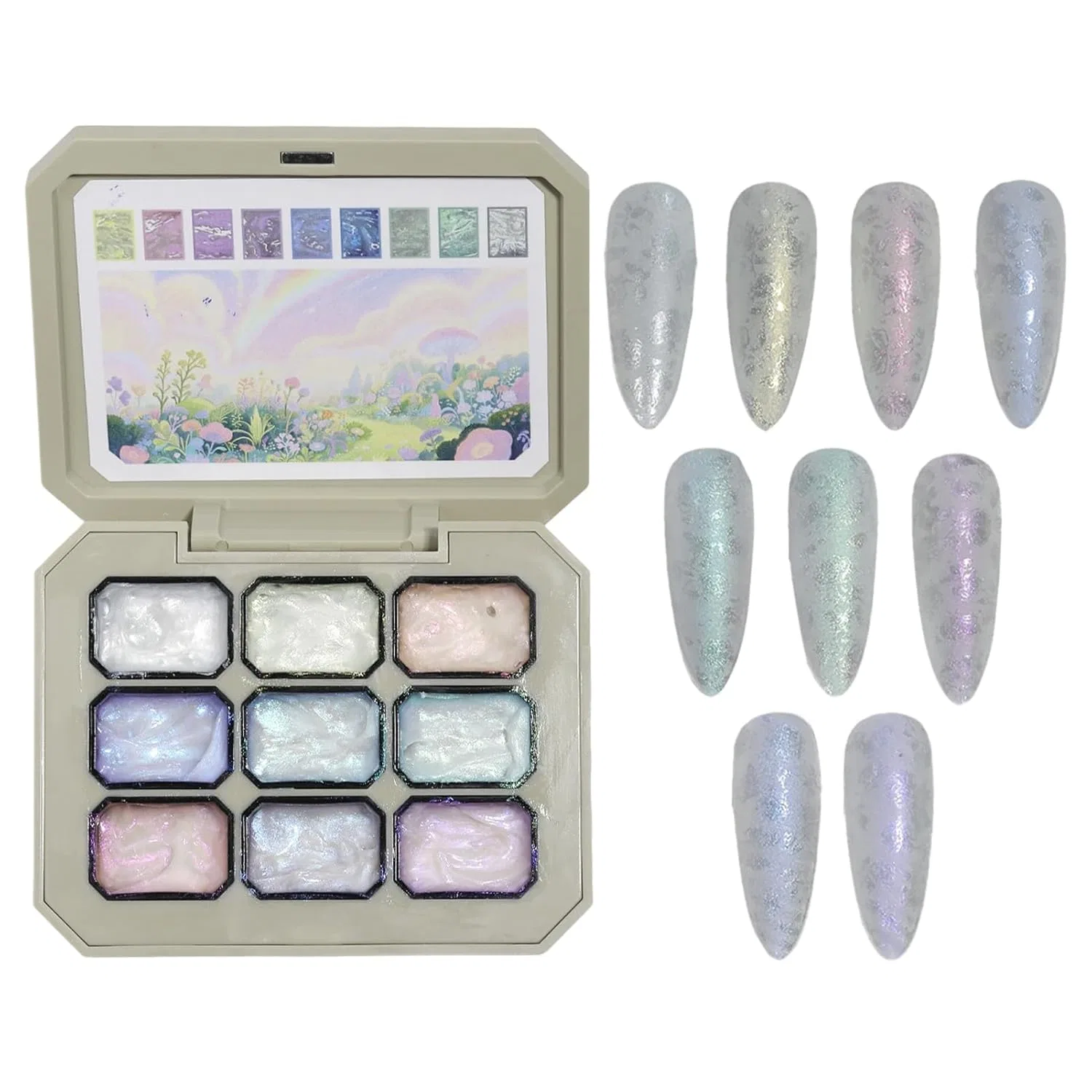 Палитра гель-лаков Pat Painting Gel Nail Polish с девятью оттенками Genérico