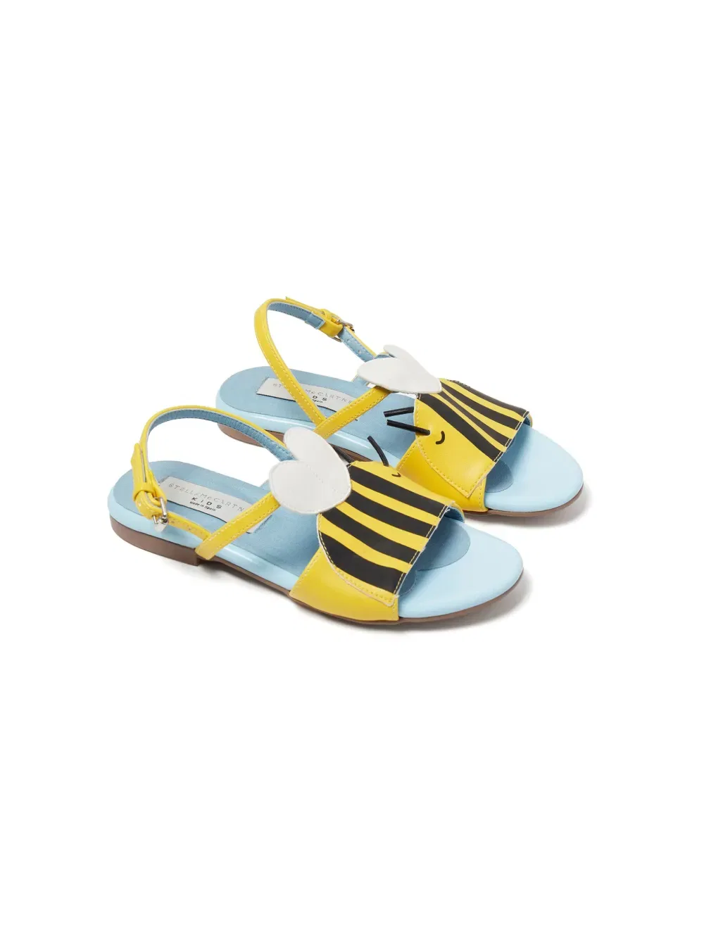 Сандалии Bumblebee из искусственной кожи Stella Mccartney Kids, желтый