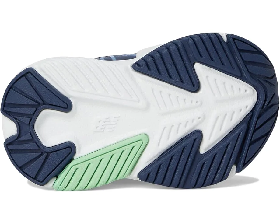 Кроссовки New Balance Kids Rave Run v2 Bungee Lace with Top Strap, NB Navy/Electric Sky/SweetgrassSee Less — фото 3