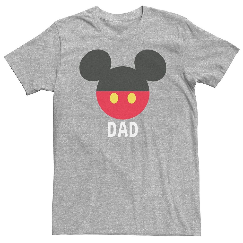 

Футболка с логотипом Disney's Mickey Mouse Big & Tall Dad Licensed Character, цвет Athletic Heather