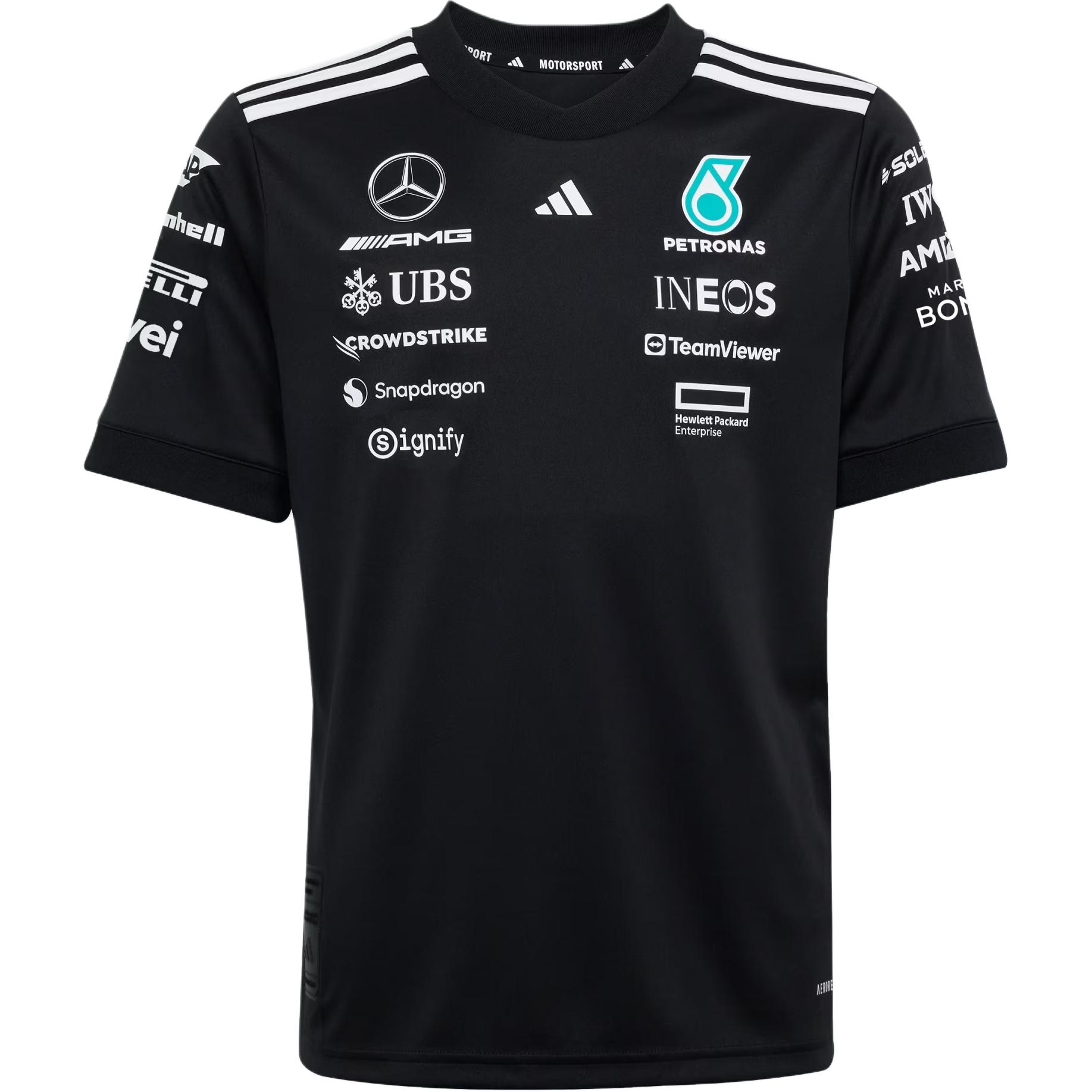 

Adidas Футболка MERCEDES AMG PETRONAS F1 TEAM AEROREADY SS25 Black Teenagers, Черный, Adidas Футболка MERCEDES AMG PETRONAS F1 TEAM AEROREADY SS25 Black Teenagers