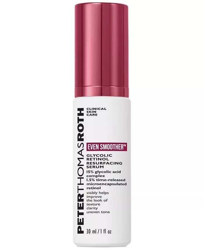

Обновляющая сыворотка с гликолевой ретинолом Even Smoother, 1 унция Peter Thomas Roth
