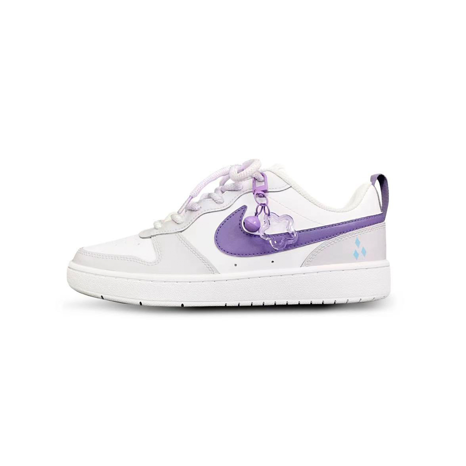 

Court Borough Pony Rarity нескользящие амортизирующие устойчивые к истиранию низкие кроссовки для скейтбординга детские Nike, фиолетовый